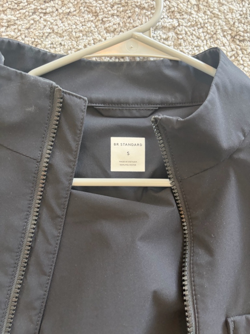 BR Banana Republic Standard Black Zip-Front Jacket - S LIMITED EDITION